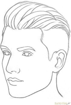 how to draw a face from 3 4 view