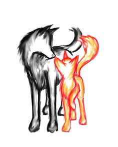 fox and wolf drawing google search bleistiftzeichnungen kreidezeichnungen ideen furs zeichnen