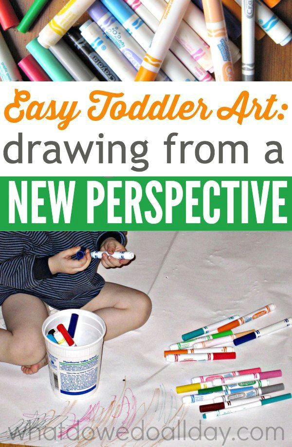 let your toddler explore the artistic process from a new perspective give him the freedom to explore different ways of drawing