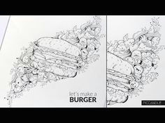 doodle let s make a burger inking