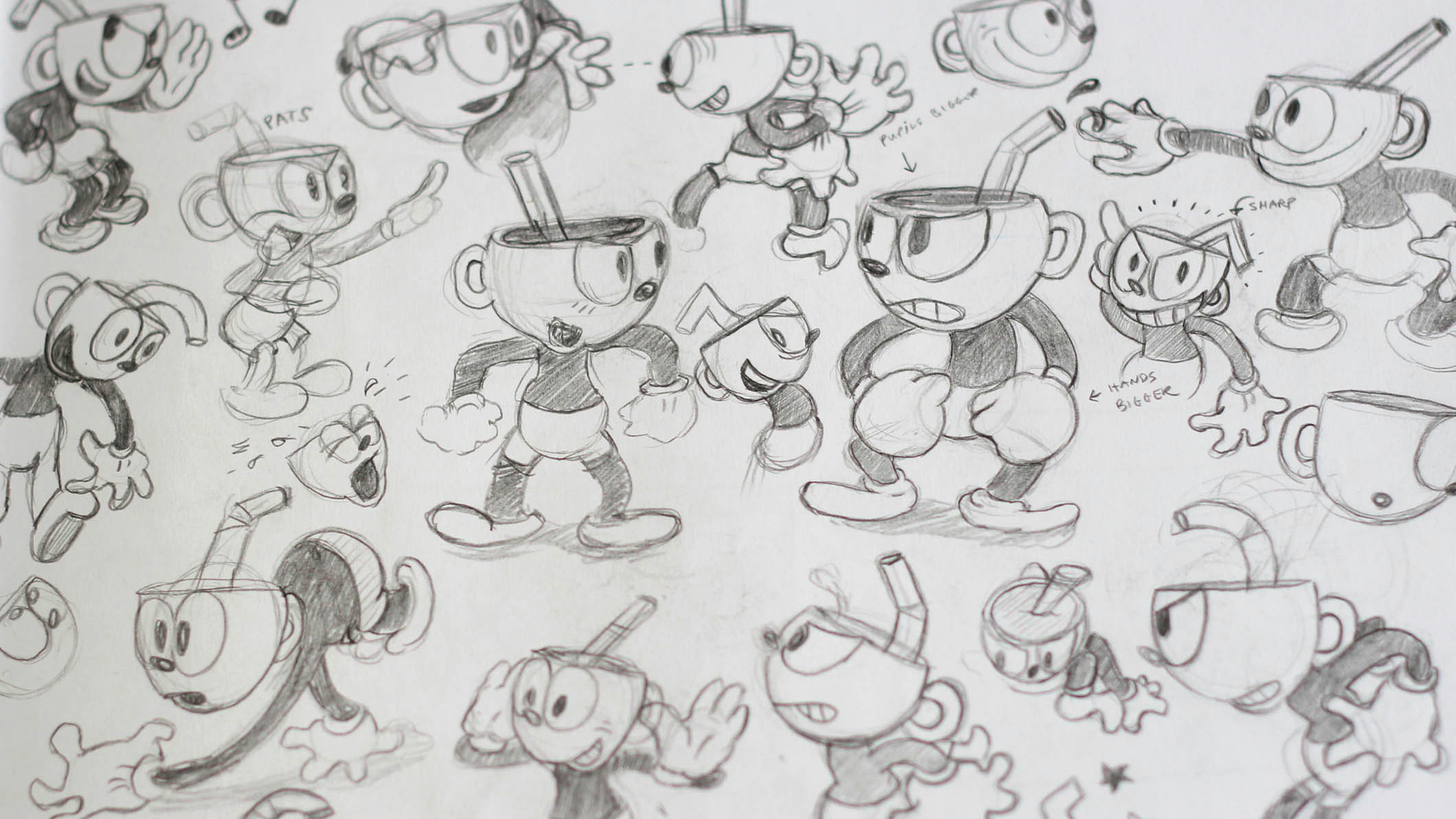 easy funny cartoon drawings cuphead creating a game that looks like a 1930s cartoon the verge