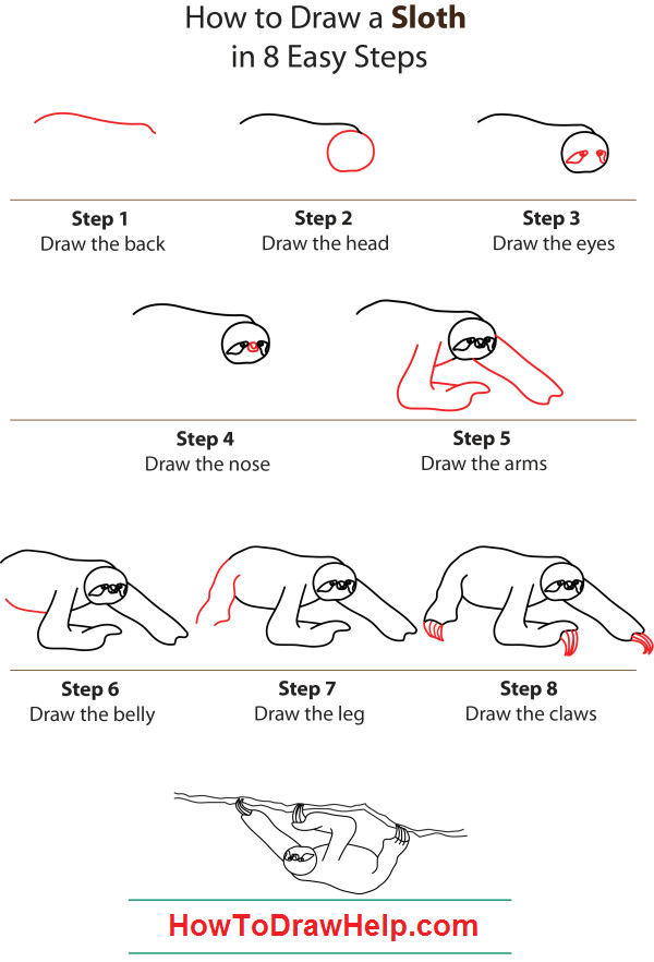 how to draw a sloth step by step belt is our favourite character in the croods