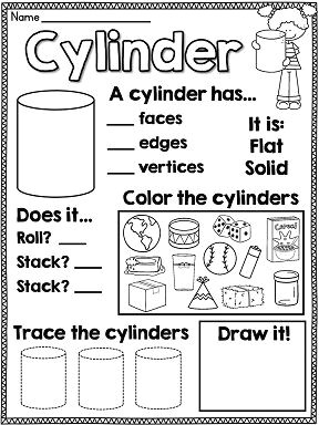 3d shape worksheets i love these