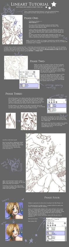 lineart tutoral for sai by rueme on deviantart digital painting tutorials digital art tutorial