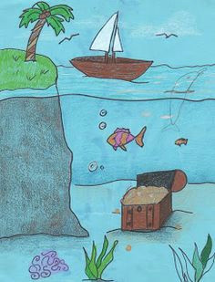 creator s joy draw sky surface and under the sea under the sea drawings