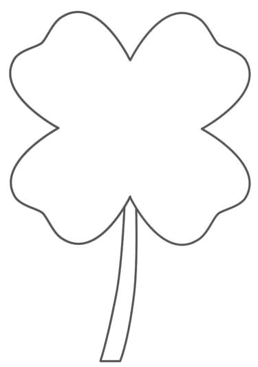 4 leaf clover coloring page coloring book ideas four leaf
