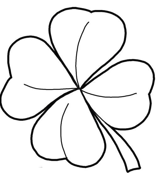4 leaf clover coloring page beautiful 4 leaf clover coloring page templates patterns shamrock coloring