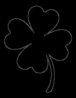 large four leaf clover pattern