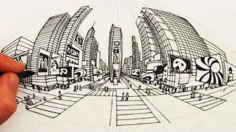 perspective drawing 5 point youtube 4 point perspective perspective drawing times square