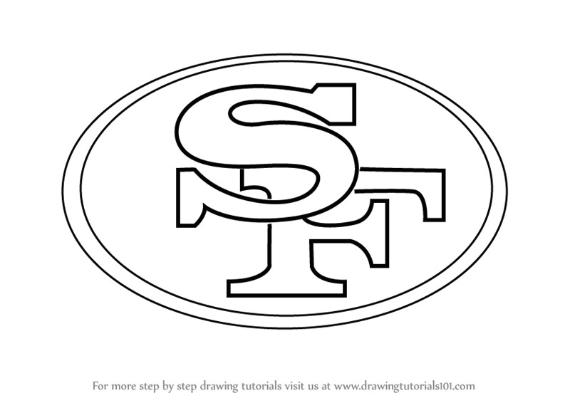 Drawing 49ers Logo Learn How to Draw San Francisco 49ers Logo Nfl Step by Step