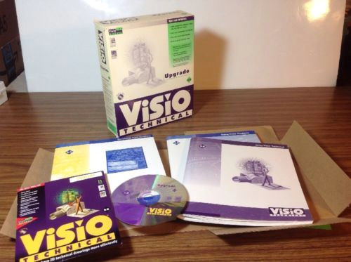 visio standard 5 0 upgrade technical drawing software complete w cd user docs