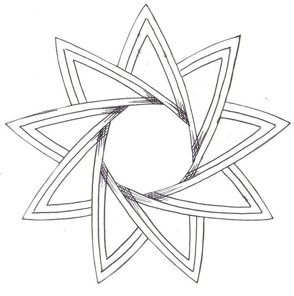 9 sided star nine pointed star by raentrieve on deviantart