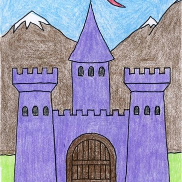 draw a midieval castle