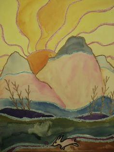 a faithful attempt ted harrison style landscapes canadian artists projects for kids art