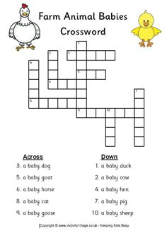 Drawing 7 Crossword 7 Best Kids Crossword Puzzles Images School Crossword Puzzles