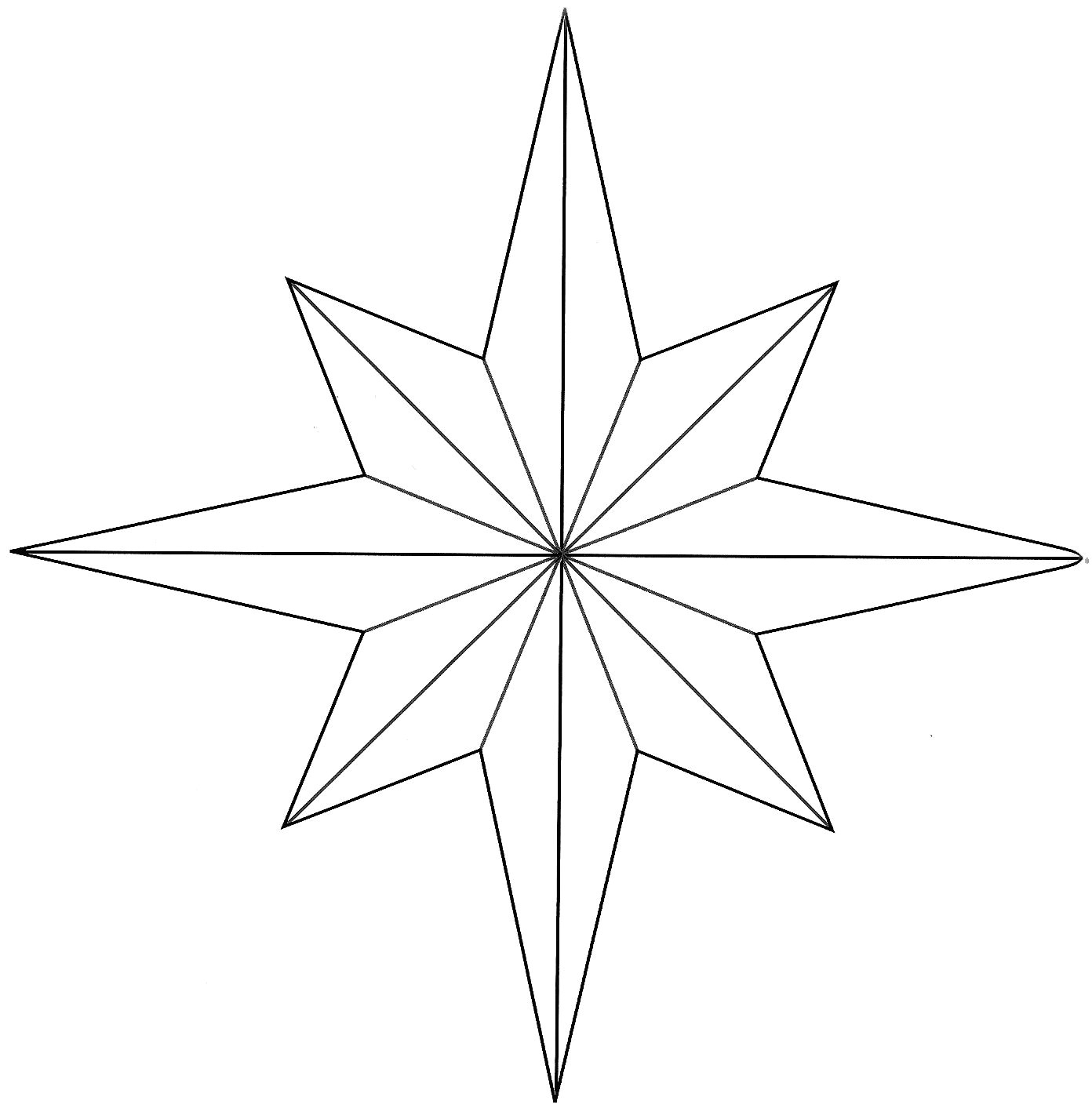 hopemore eight point star template