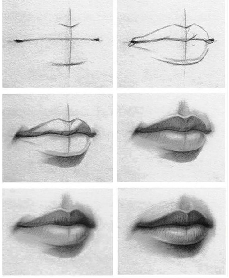 tutorial of drawing lips check it out if you re having problems drawing lips artist is unknown
