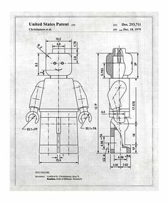 oliver gal gray lego toy figure 1979 print