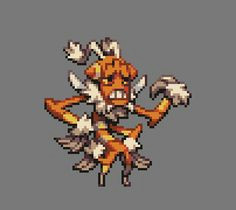 fantasy satyr faun character design animation 8 bit gifs 8