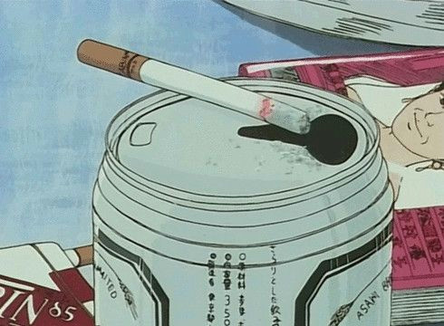 cigarette grunge and anime image