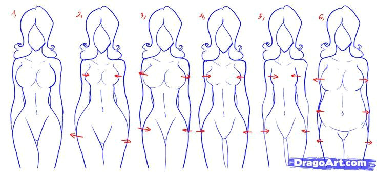 how to draw bodies step by step google search