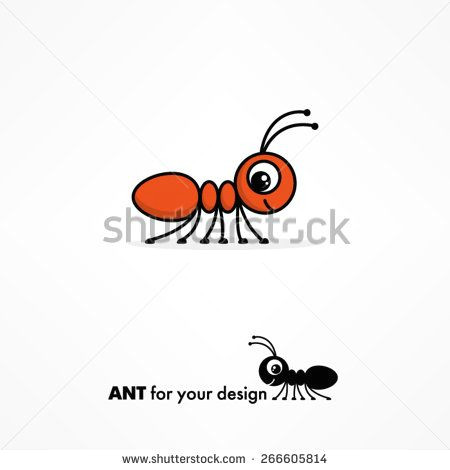cute cartoon ant stock vector