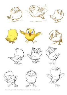 drawing cartoon animals drawing cartoon characters drawing birds cartoon birds cartoon sketches