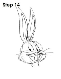 draw bugs bunny bugs bunny drawing coloring sheets coloring pages step by step
