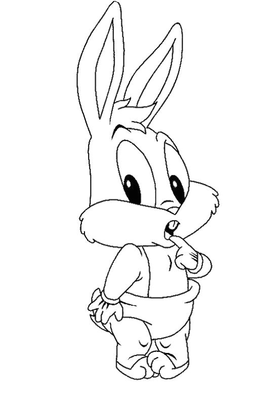 baby bugs bunny coloring page