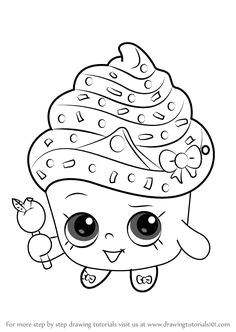 how to draw cupcake queen from shopkins drawingtutorials101 com shopkins colouring pages coloring