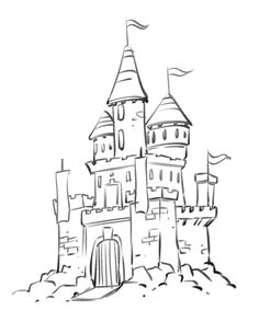 castle coloring pages cartoon disney palace drawing just free image download castle coloring page