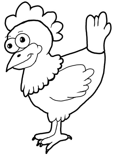 step finished cartoon chicken hen drawingtutorials how to draw cartoon chickens hens farm animals step by step drawing tutorial for kids
