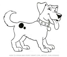how to draw a cartoon dog step by step learn how to draw a dog