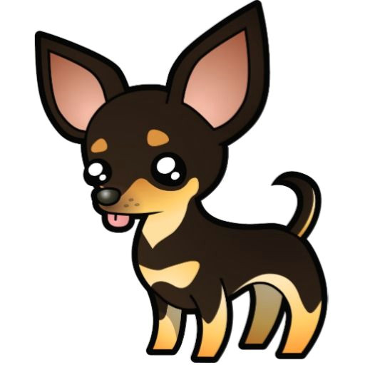 Drawing A Cartoon Chihuahua Cartoon Chihuahua Black and Tan Smooth Coat Photo Sculpture Magnet