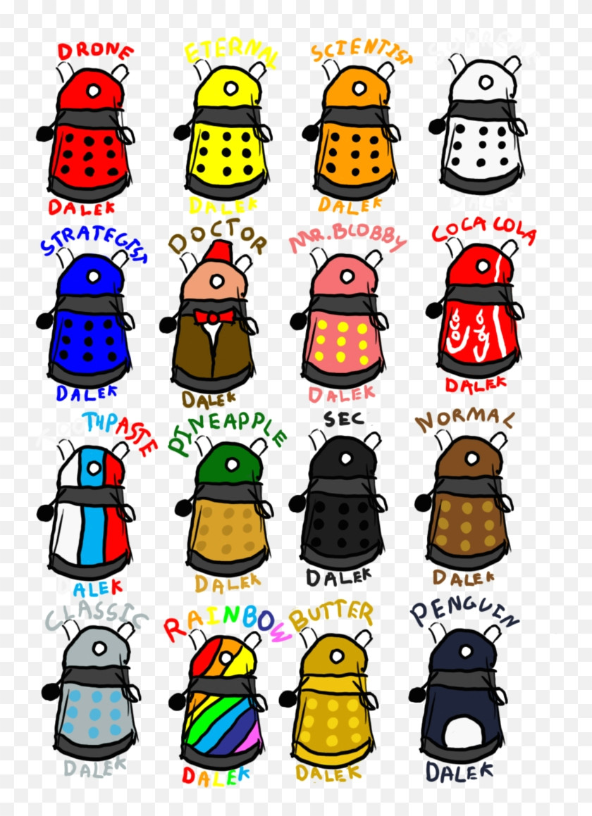 random daleks by theirritatingpenguin draw a cartoon dalek 661040