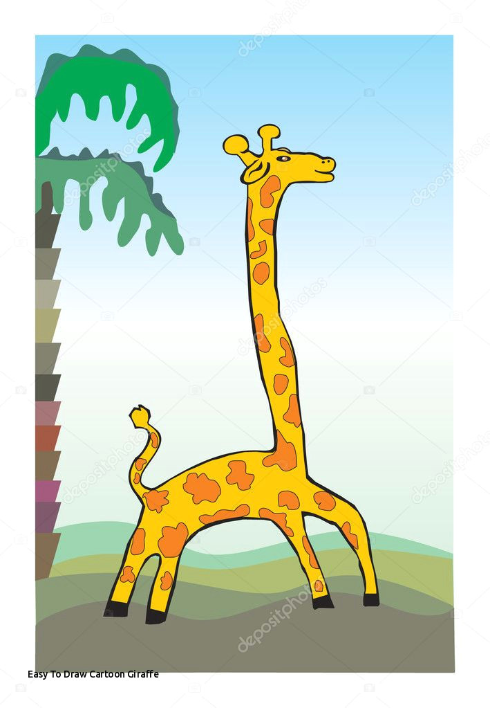 easy to draw cartoon giraffe giraffe children s drawing stock a c rimmagraf1 of easy to