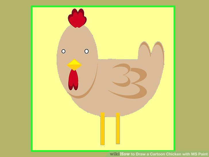 image titled draw a cartoon chicken with ms paint step 20