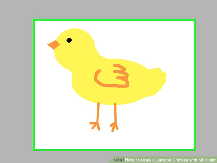 image titled draw a cartoon chicken with ms paint step 32