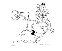 cartoon horse drawing