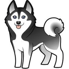 husky cartoon images cartoon siberian husky alaskan malamute photo cut outs husky drawing