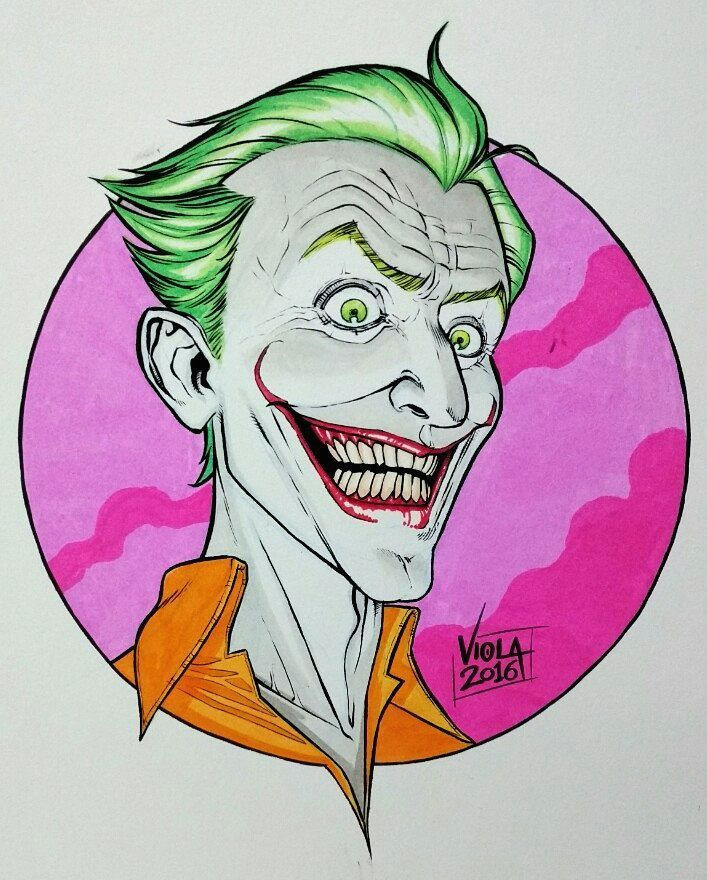 Drawing A Cartoon Joker Joker Marker and Ink Illustration for tonight Hope You Like It