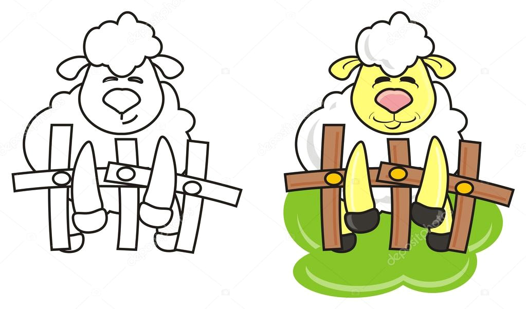 animal cartoon isolated toy sheep lamb farm hoof