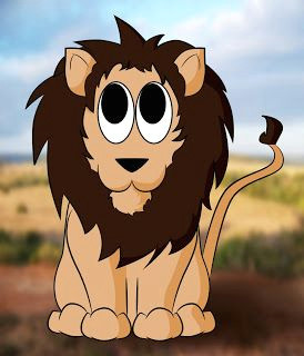 how to draw a cartoon lion