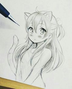 manga drawing kitty drawing manga art