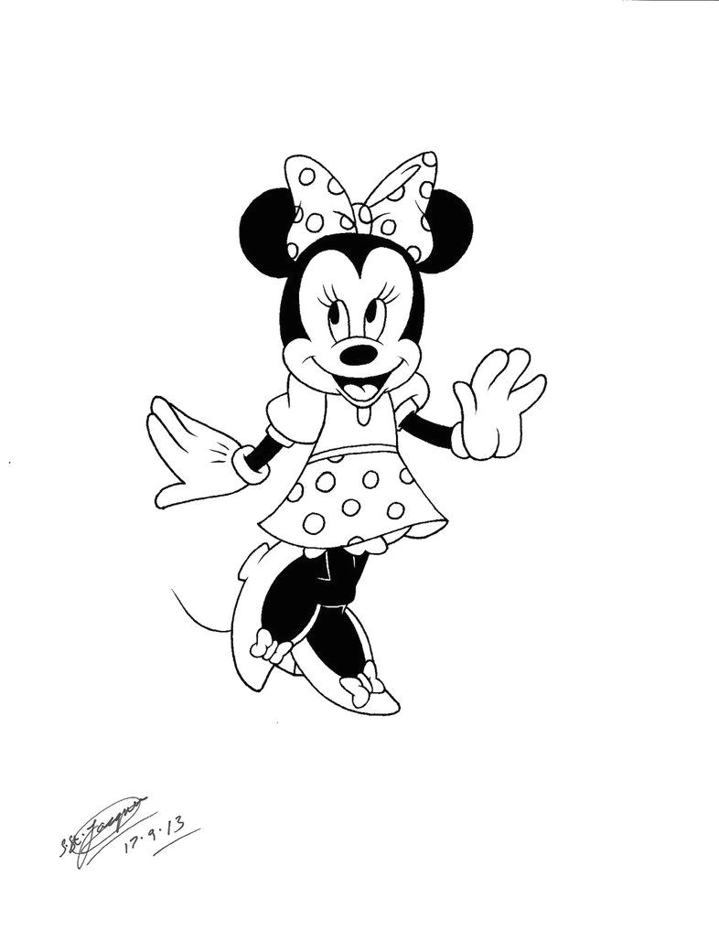 my disney minnie mouse tattoo design 3 by shannonxnaruto on