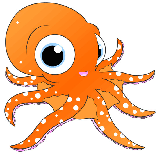 drawing of a cartoon octopus