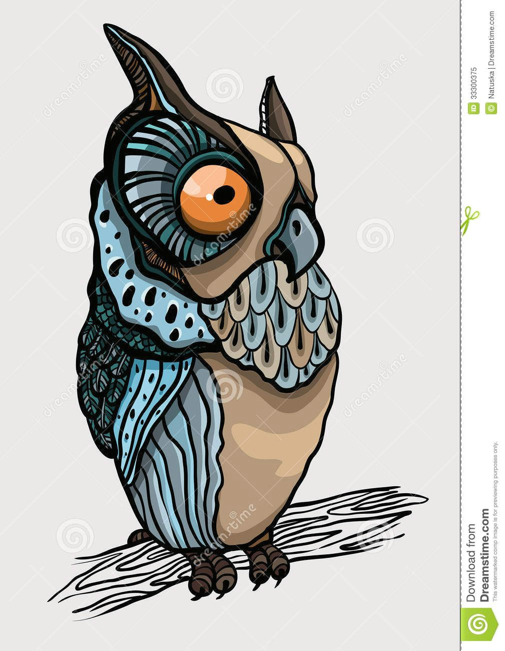 cartoon owl royalty free stock photo image 33300375