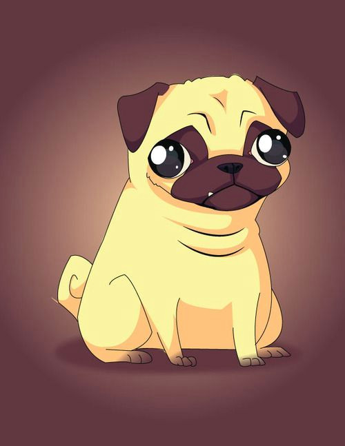 cartoon pug