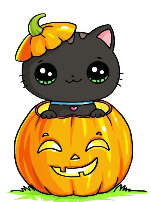 halloween kitty bastelarbeiten pinterest cute drawings kawaii drawings und kawaii