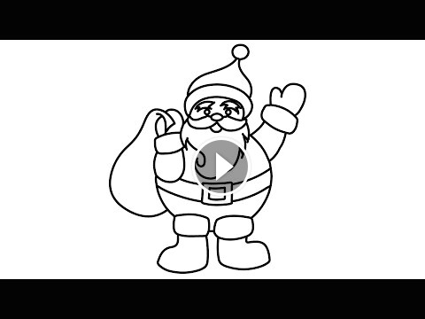 diy how to draw coloring santa claus merry christmas drawing santa claus education for kids